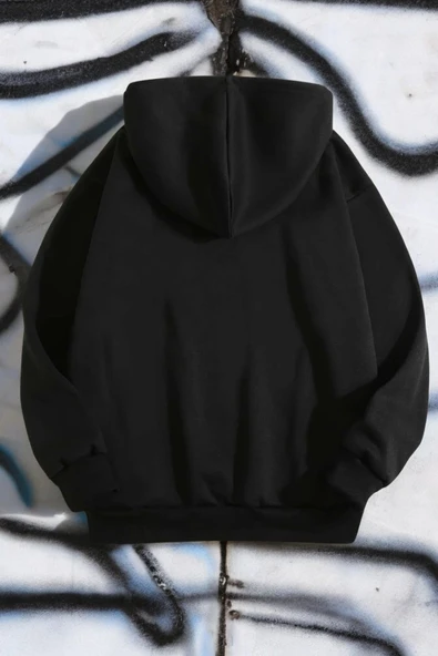 Poster Baskılı Unisex Oversize Sweatshirt - Resim 2