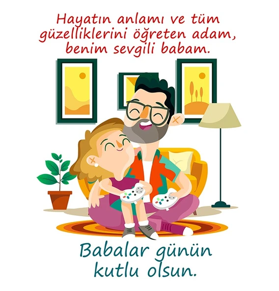 Benim Sevgili Babam Baskılı Babalar Günü Kupa Bardak Kahve Kupa Bardak-Mod1