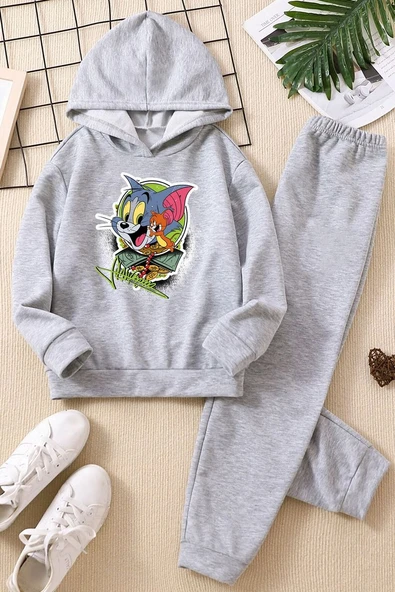 Çocuk Tom & Jerry Eşofman Takımı - 5