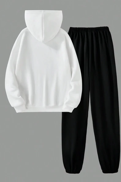 Papatya Kelebek Baskılı Çocuk Rahat Eşofman Takımı - Resim 2