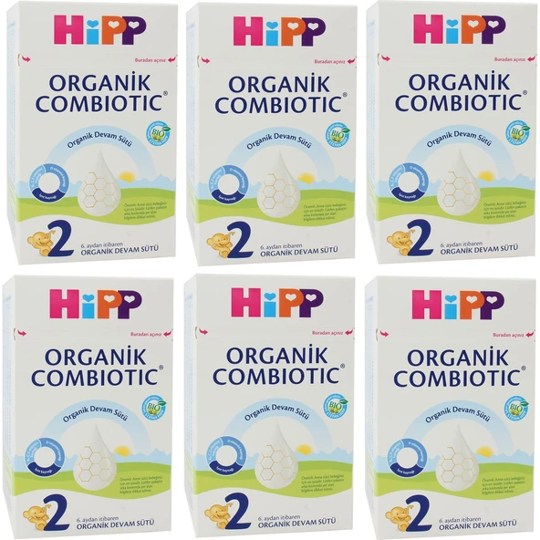2 Organik Combiotic Devam Sütü 800 gr 6 ADET