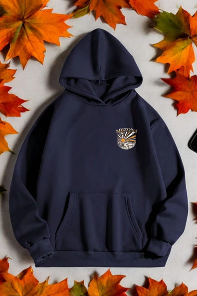Arizona Baskılı Unisex Oversize Sweatshirt - Resim 2