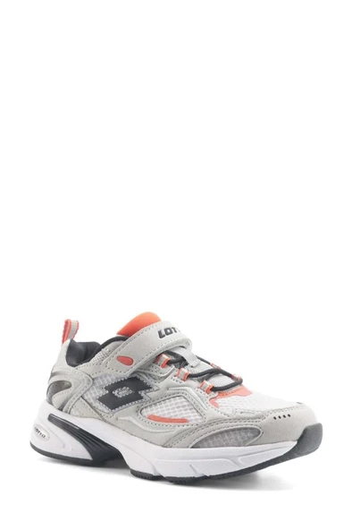 Lotto NORWELL B PS 5FX 101949980 Erkek Çocuk Spor Ayakkabı Gri Turuncu 31-35 - 2
