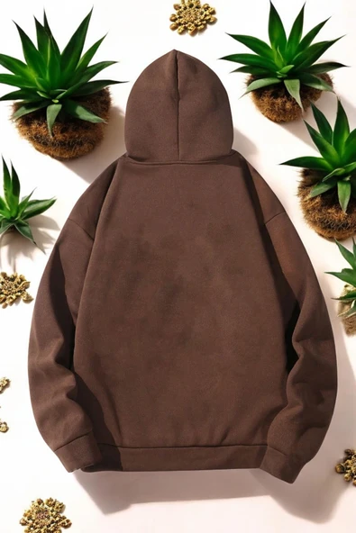 Orkide Tuval Baskılı Unisex Oversize Sweatshirt - 2