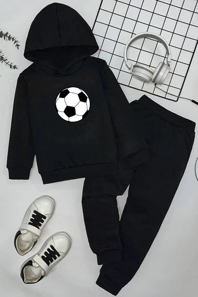 Çocuk Ball Baskılı Eşofman Takımı ürün görseli 1