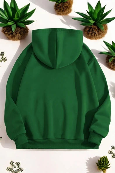 Orkide Tuval Baskılı Unisex Oversize Sweatshirt - 10