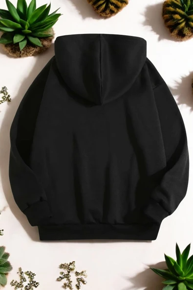 Orkide Tuval Baskılı Unisex Oversize Sweatshirt - 6