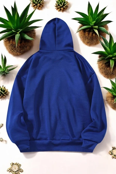 Orkide Tuval Baskılı Unisex Oversize Sweatshirt - 4