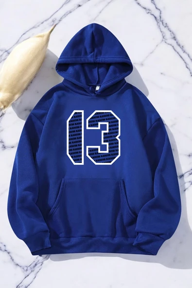 Blackstar 13 Baskılı Unisex Oversize Sweatshirt - Resim 5