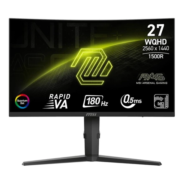 MSI 27" MAG 275CQRF QD E2 2560x1440 (WQHD) CURVE RAPID VA 180HZ 0.5MS FREESYNC SIYAH GAMING MONITOR - 5