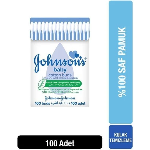 Johnsons Baby Kulak Temizleme Çubuğu 100 Adet (5 Li Set) - 3