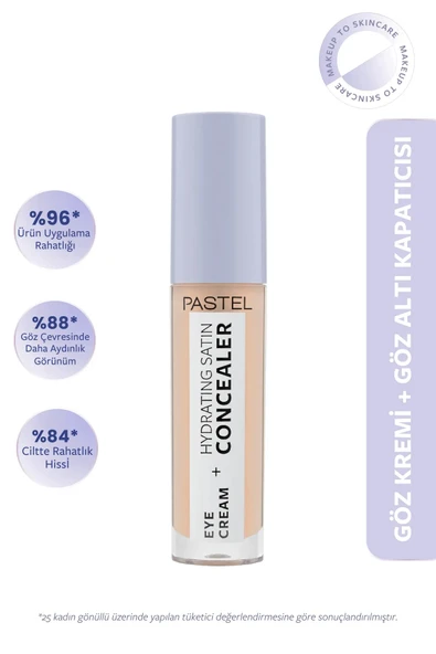 Pastel Eye Cream Hydrating Satin Concealer - Göz Kremi Göz Altı Kapatıcısı 61 Vanilla