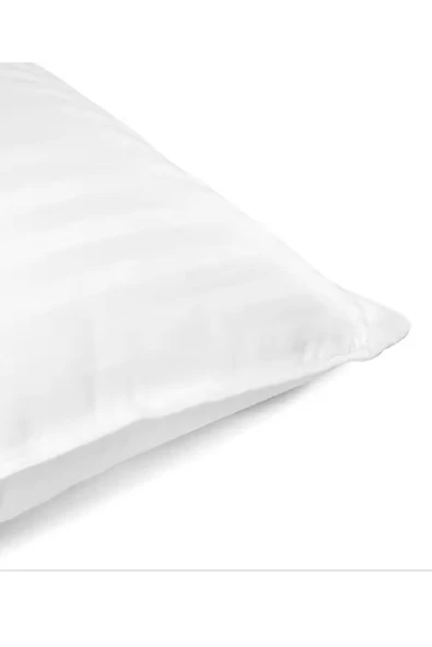 Evony 2 Adet Saten Pamuk Yastık Silikon Dolgu 1000 gram - 4