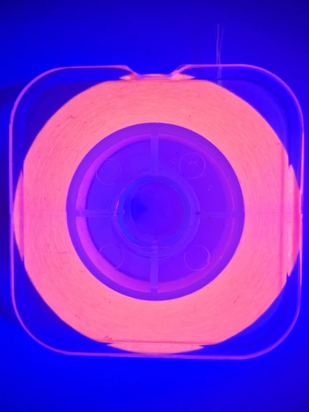 Eagenset Organze İp Çapari İpi Ultraviyole Uv Neon Turuncu Makara - Resim 5