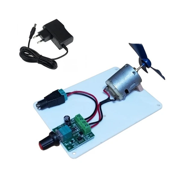 Pervaneli Motor Hızı Ayarlanabilen Adaptörlü Öğrenci Deney Devresi - 2