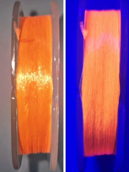 Eagenset Organze İp Çapari İpi Ultraviyole Uv Neon Turuncu Makara - Resim 3