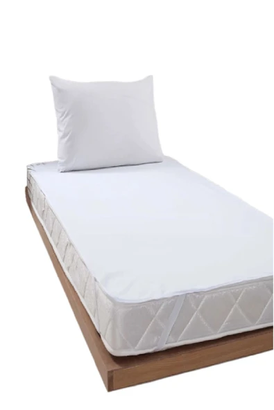 mycey Tek Kişilik Alez Köşe Lastikli 90 X 190 Cm Pamuk Sıvı Geçirmez Alez - Resim 2