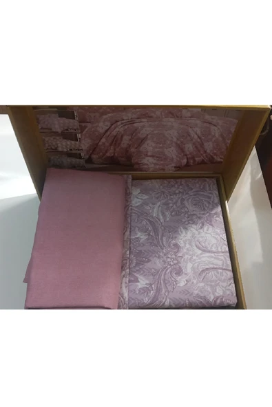 SENLİFE Senlife Kutulu Battal Çift Kişilik Ranforce Nevresim Takımı 1. Kalite Solmaz - 4