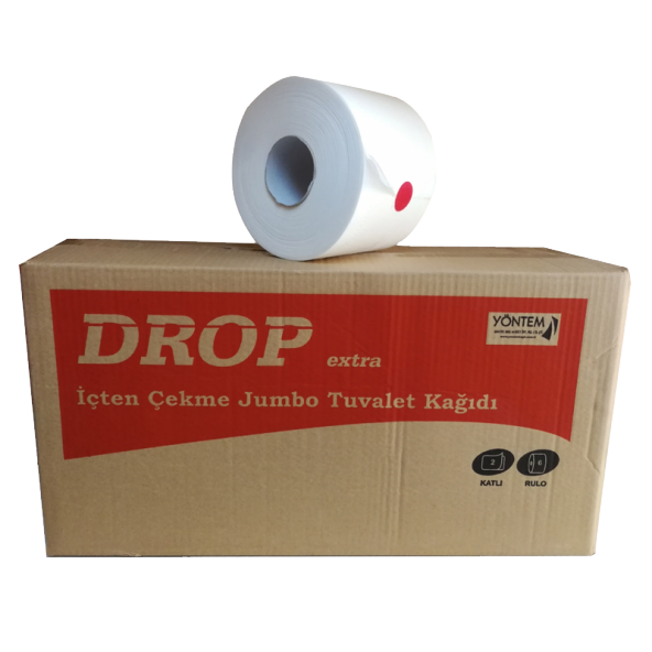Drop Small İçten Çekmeli Mini Jumbo Tuvalet Kağıdı 12'li (85 m 4 kg) - 2