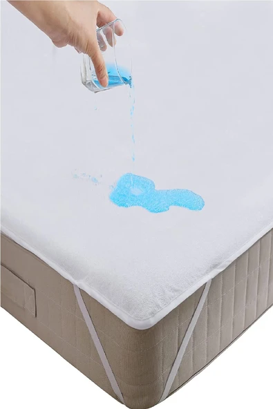 mycey Tek Kişilik Alez Köşe Lastikli 90 X 190 Cm Pamuk Sıvı Geçirmez Alez - Resim 3