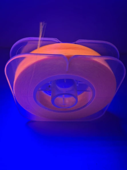 Eagenset Organze İp Çapari İpi Ultraviyole Uv Neon Turuncu Makara - Resim 11