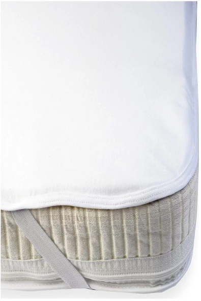mycey Yatak Koruyucu Bebe Alez 70x140 Cm Pamuk Kumaş Sıvı Geçirmez - Resim 2