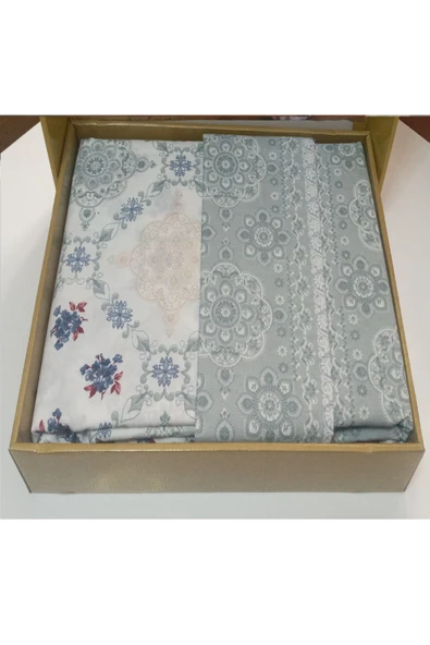 SENLİFE Senlife Kutulu Battal Çift Kişilik Ranforce Nevresim Takımı 1. Kalite Solmaz - 3