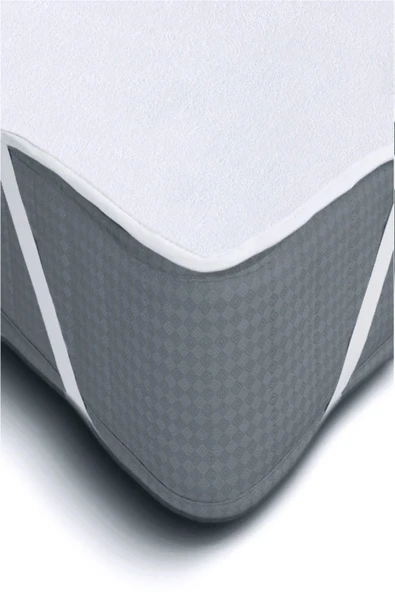 mycey Sıvı Geçirmez Çift Kişilik Alez 160x200 Cm Pamuk Alez - Resim 8