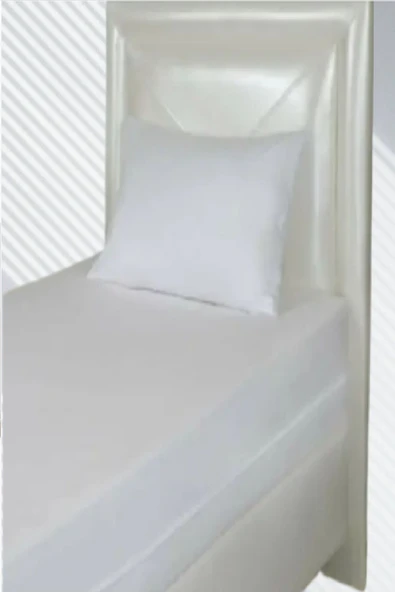 mycey 90x190 Cm Hem Çarşaf Hem Alez Tek Kişilik Fitted Alez Sıvı Geçirmez Micro Kumaş - 4