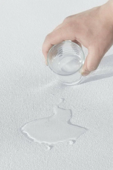 mycey Sıvı Geçirmez Çift Kişilik Alez 160x200 Cm Pamuk Alez - Resim 4