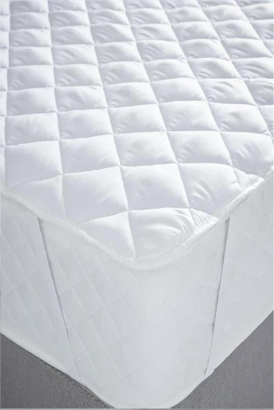 mycey Yatak Koruyucu Kapitoneli 150x200 Cm Çift Kişilik Çarşaf Köşe Lastikli - Resim 5