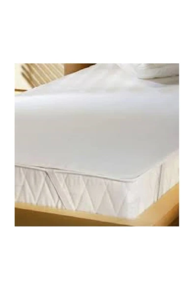 Evony Çift Kişilik Sıvı Geçirmez Alez 160x200 Cm Pamuklu Yatak Koruyucu Alez - Resim 3
