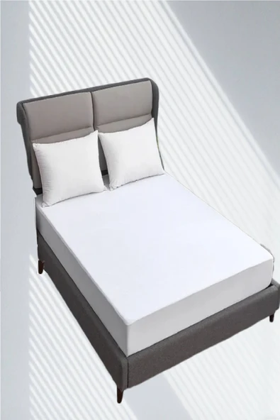 mycey Sıvı Geçirmez Çift Kişilik Alez Battal Boy 200x200x30 Cm %100 Pamuk Fitted - Resim 5