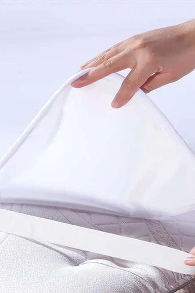 Bebesi 50 Cm Enindeki Alez Ebatları Sıvı Geçirmez Pamuk Köşe Lastikli - 3