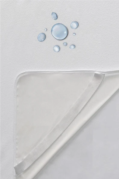 Evony Tek Kişilik Sıvı Geçirmez Alez 90x200 Cm Pamuklu Yatak Koruyucu Alez - Resim 8