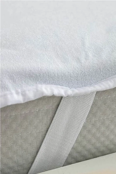 Bebesi Sıvı Geçirmez Bebek Yatağı Alezi 60x110 Cm Yatak Koruyucu Pamuklu Köşe Lastikli - Resim 4