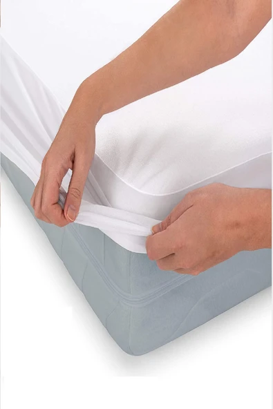 mycey 90x190 Fitted Alez Micro Sıvı Geçirmez Tek Kişilik Çarşaf Alez - Resim 2