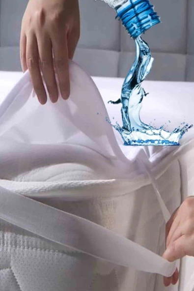 Evony Çift Kişilik Alez 150x200 Cm Sıvı Geçirmez Köşe Lastikli Micro - 2
