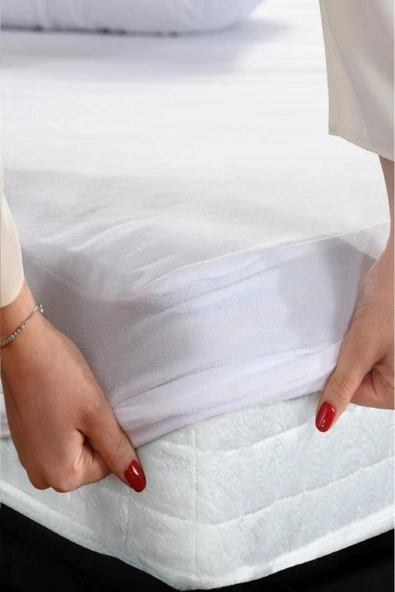 Bebesi Pamuk Fitted Alez 160x200 30 Cm Sıvı Geçirmez Lastikli Battal Boy Xl - 5