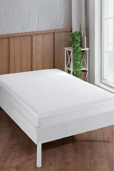 Bebesi Pamuk Fitted Alez 200x200 30 Cm Sıvı Geçirmez Lastikli Battal Boy Xl ürün görseli 1