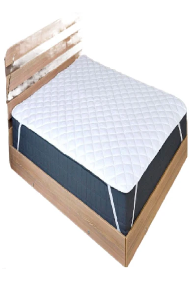 Divanev Kapitoneli Sıvı Geçirmez Alez 140x200 Cm Tek Kişilik Köşe Lastikli - 3