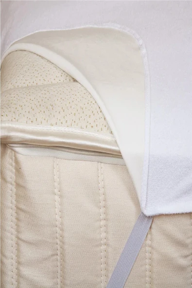 Bebesi Pamuk Sıvı Geçirmez Bebe Alezi 80x160 Cm - Resim 4