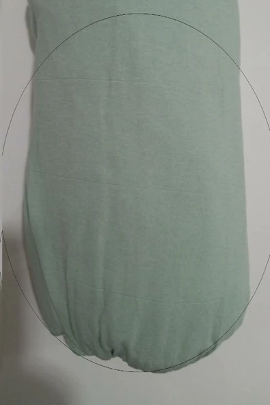 Altın Karma Jersey Penye Pamuklu 180x200 Cm Çift Kişilik Lastikli Çarşaf Çağla Yeşili - 4