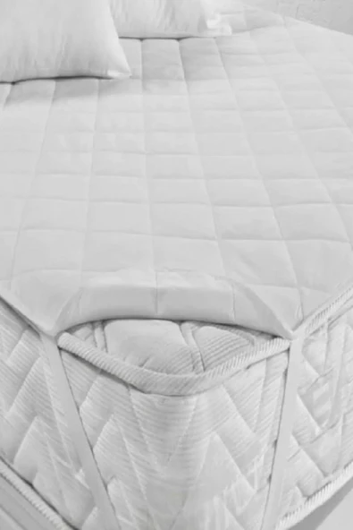 Bebesi Yatak Koruyucu Kapitoneli 90x190 Cm Tek Kişilik Çarşaf Köşe Lastikli - Resim 3