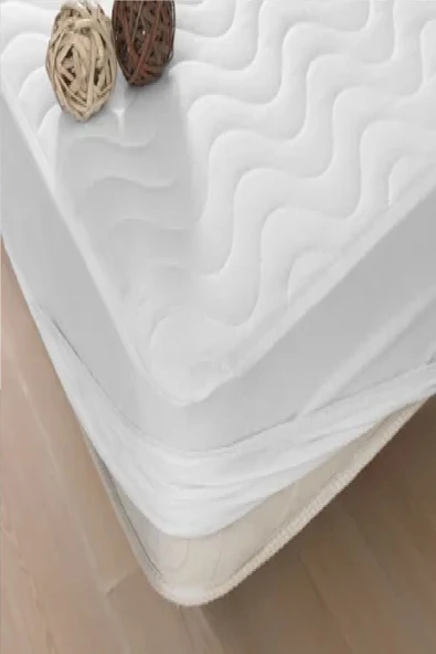 Evony Fitted Kapitoneli 100x200 Cm Tek Kişilik Yatak Koruyucu Çarşaf - Resim 3