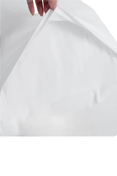 Divanev 4 Adet Pamuklu Yastık Kılıfı 50x70 cm Fermuarsız Beyaz - 2