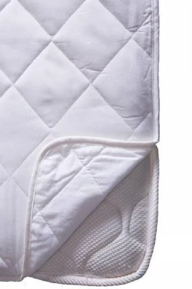 Altın Karma Yatak Koruyucu Kapitoneli 150x200 Cm Çift Kişilik Çarşaf Köşe Lastikli - Resim 3