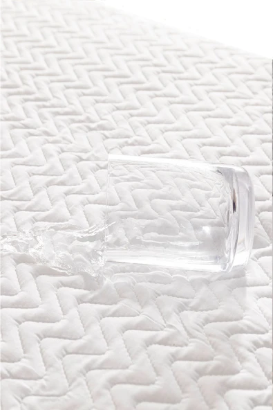 Evony Fitted Kapitoneli Alez 220x200 Cm Çift Kişilik Sıvı Geçirmez Çarşaf - Resim 5