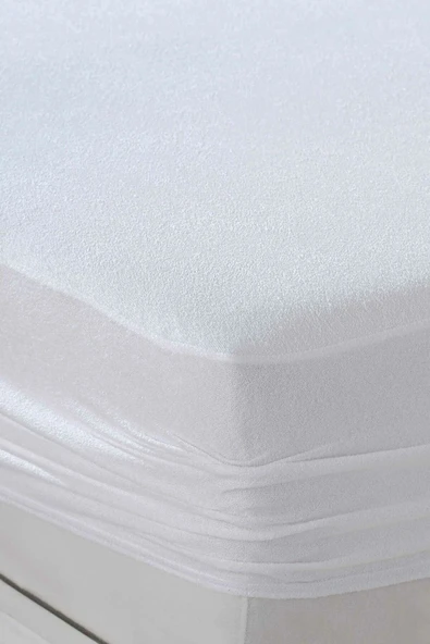 mycey Fitted 200x200 Cm Sıvı Geçirmez Çift Kişilik Alezi Micro Kumaş - Resim 2