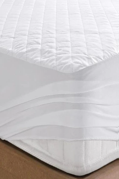 mycey Fitted Kapitoneli 160x200 Cm Çift Kişilik Yatak Koruyucu Çarşaf - Resim 2